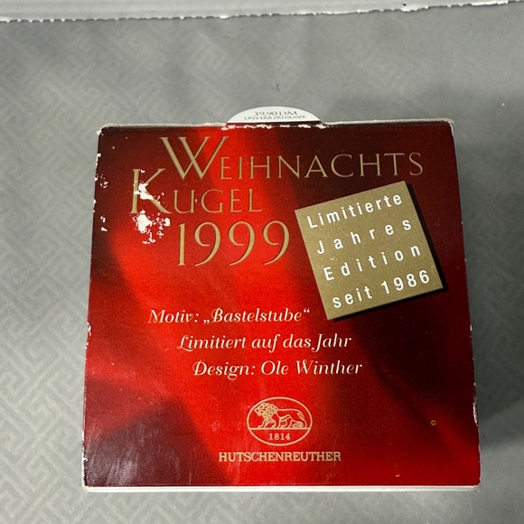 Hutschenreuther Christmas Ball Ornament Children Design Gift Vtg 1999 Limited - Picture 15 of 16
